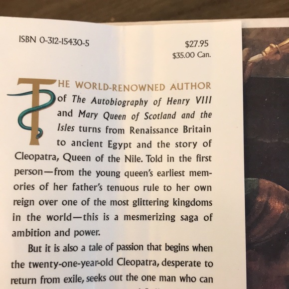 The Memoirs of Cleopatra by Margaret George first edition signed book - Picture 5 of 15